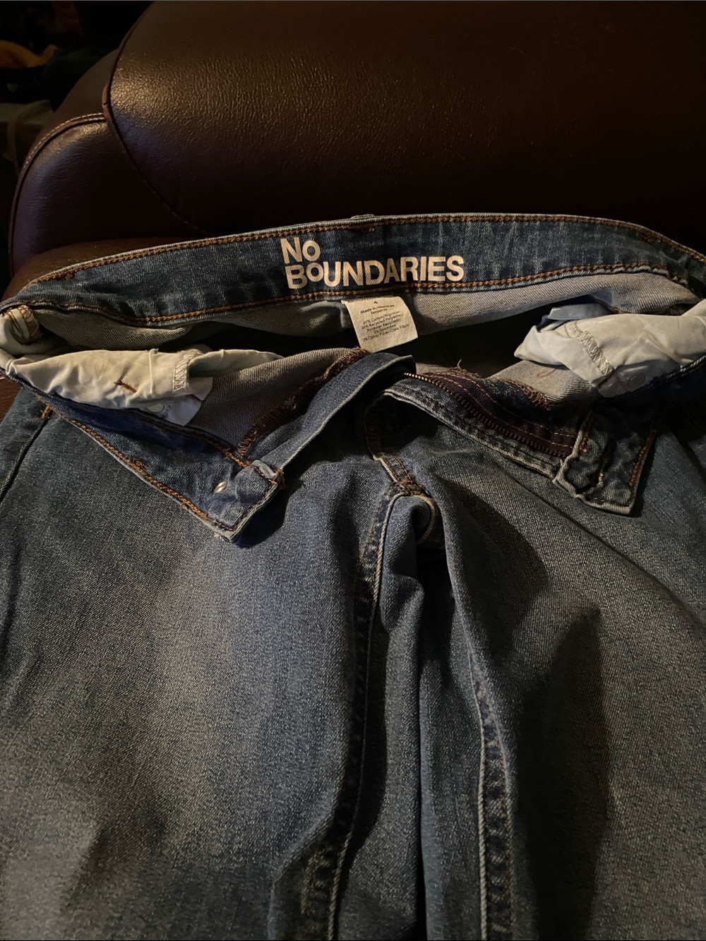 No Boundaries Medium Blue Relaxed Fit Jeans